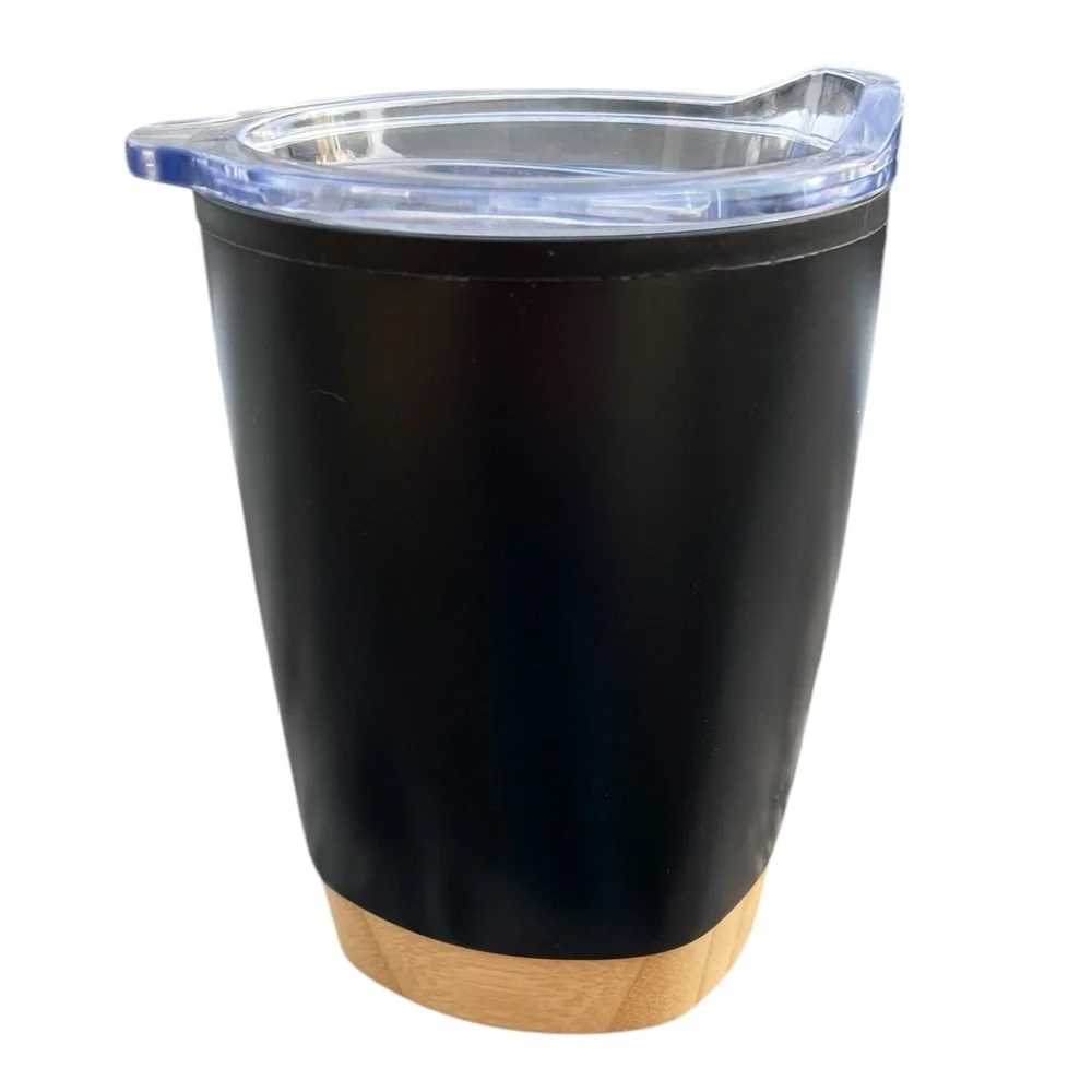 GM Branded 12 oz Double Wall Tumbler with Bamboo Base Never Used